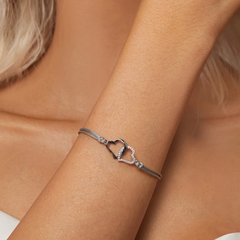 (imagem para) Bracelete PANDORA Style Corações Entrelaçados - SCB274 - Visualizar 6