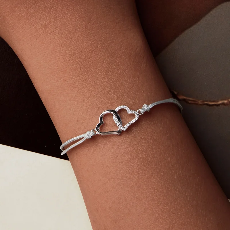 (imagem para) Bracelete PANDORA Style Corações Entrelaçados - SCB274 - Visualizar 8