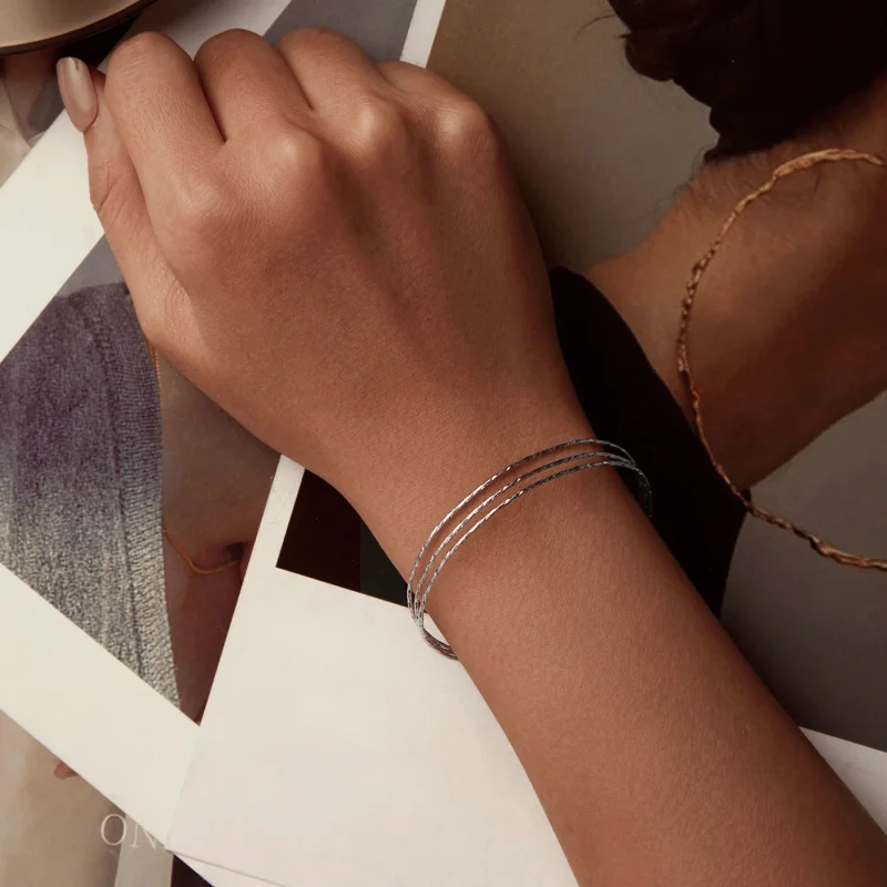 (imagem para) Bracelete Simples de Múltiplas Camadas Estilo PANDORA - SCB273 - Visualizar 7