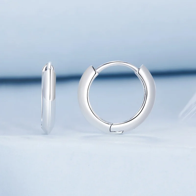 (imagem para) Brincos clássicos em prata esterlina estilo PANDORA - BSE1016 - Visualizar 2