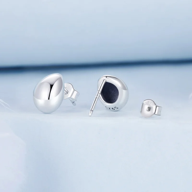 (imagem para) Brincos de Prata Estilo PANDORA em Forma de Lágrima - BSE1014 - Visualizar 2