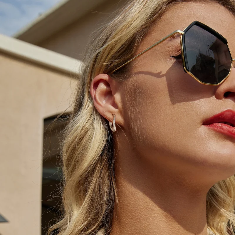 (imagem para) Brincos Estilo PANDORA Estrela e Lua - BSE1031 - Visualizar 7