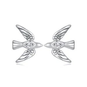 (imagem para) Brincos Estilo PANDORA Pássaro - SCE1751