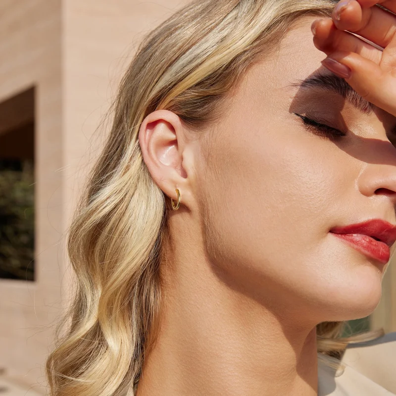 (imagem para) Brincos Oval Estilo PANDORA - BSE1015-B - Visualizar 8