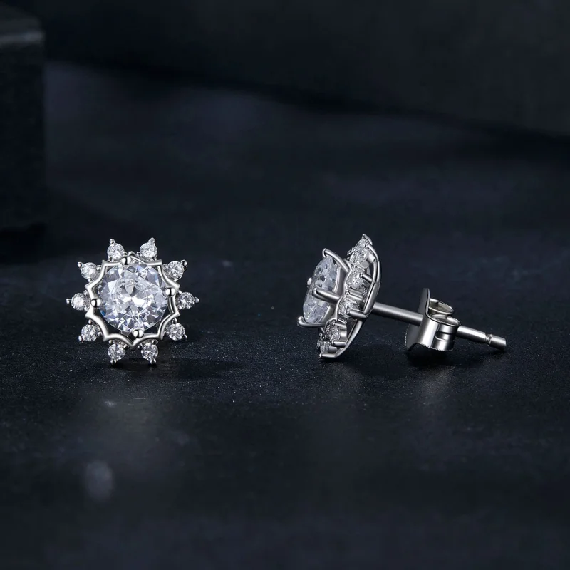 (imagem para) Brincos PANDORA Style Brilliant Beauty 0,5ct Moissanita (Dois Certificados) - MS - Visualizar 4