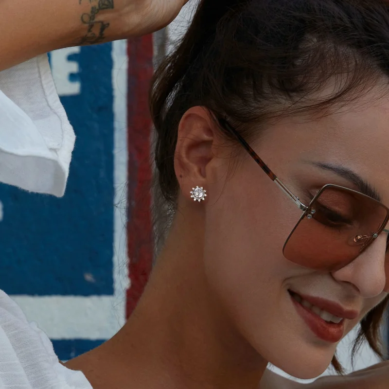 (imagem para) Brincos PANDORA Style Brilliant Beauty 0,5ct Moissanita (Dois Certificados) - MS - Visualizar 5