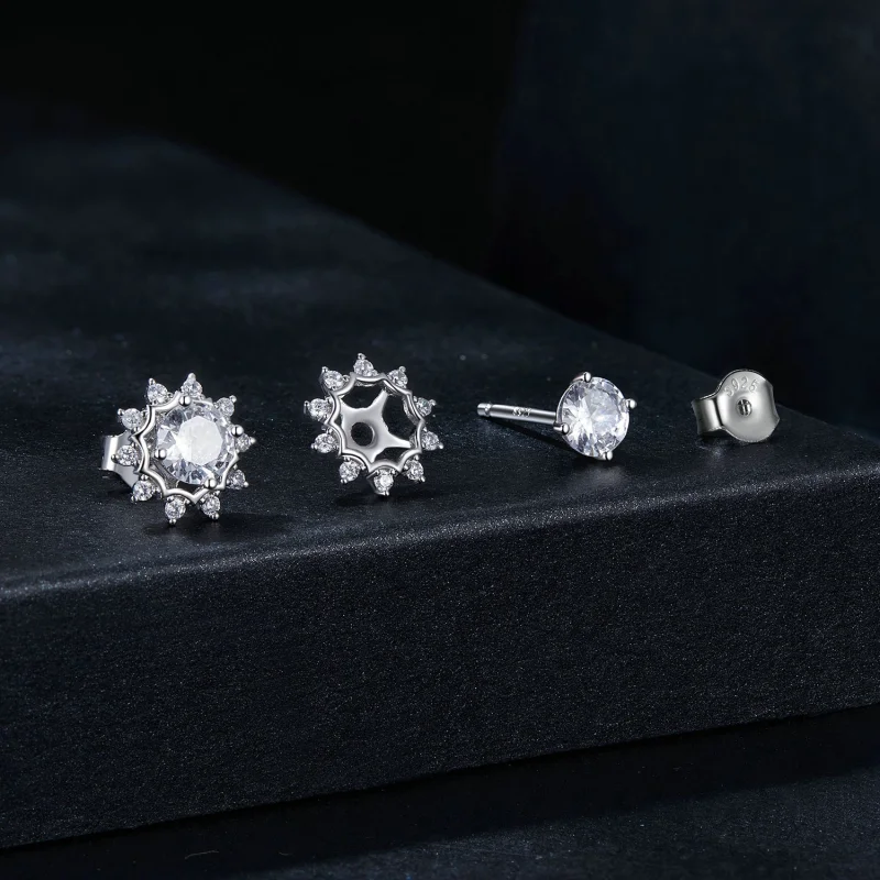 (imagem para) Brincos PANDORA Style Brilliant Beauty 0,5ct Moissanita (Dois Certificados) - MS - Visualizar 8