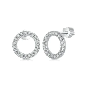 (imagem para) Brincos PANDORA Style Noite Estrelada com Moissanita 0.013ct (Dois Certificados) - MSE055