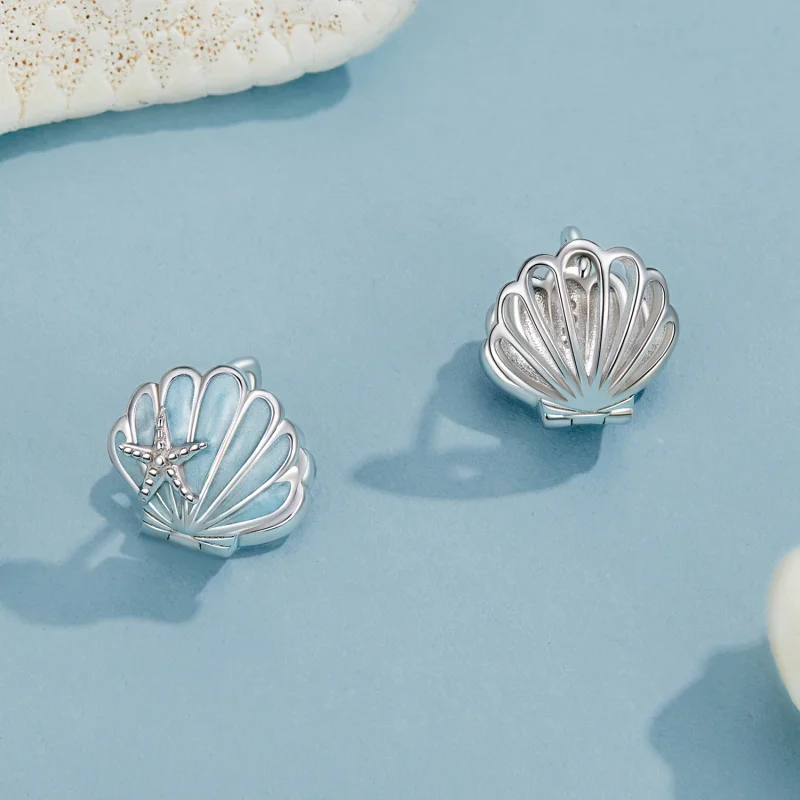 (imagem para) Brincos PANDORA Style Shell - BSE1011 - Visualizar 3