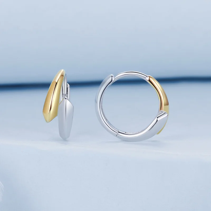 (imagem para) Brincos PANDORA Style Two-tone - BSE1021 - Visualizar 2