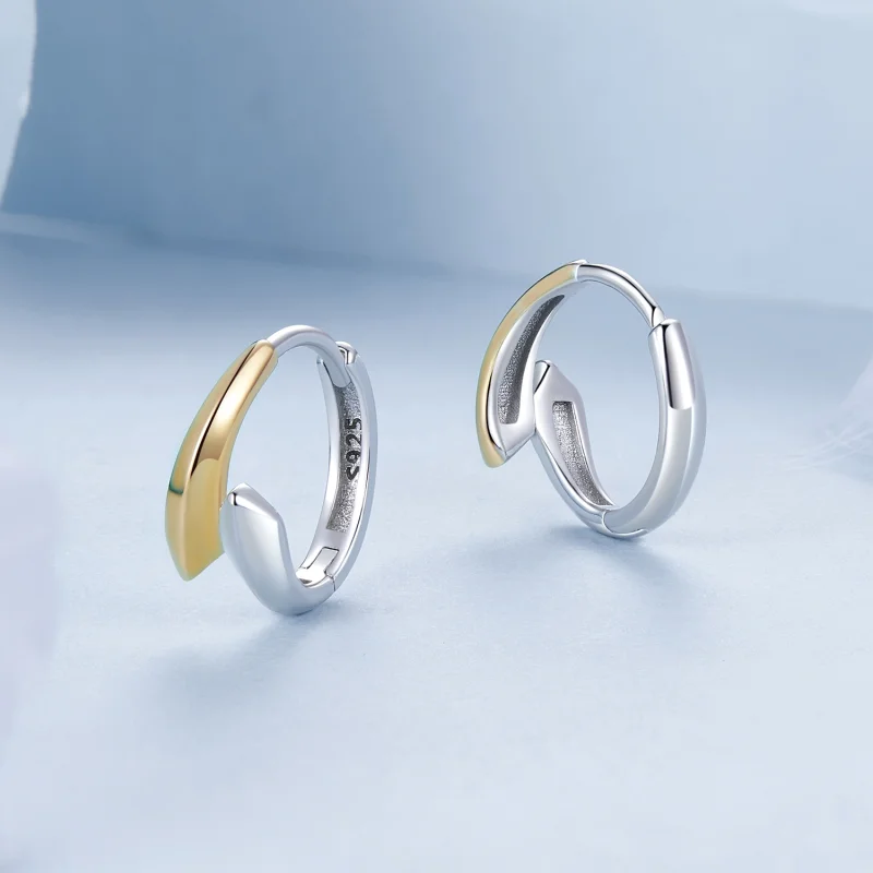 (imagem para) Brincos PANDORA Style Two-tone - BSE1021 - Visualizar 3