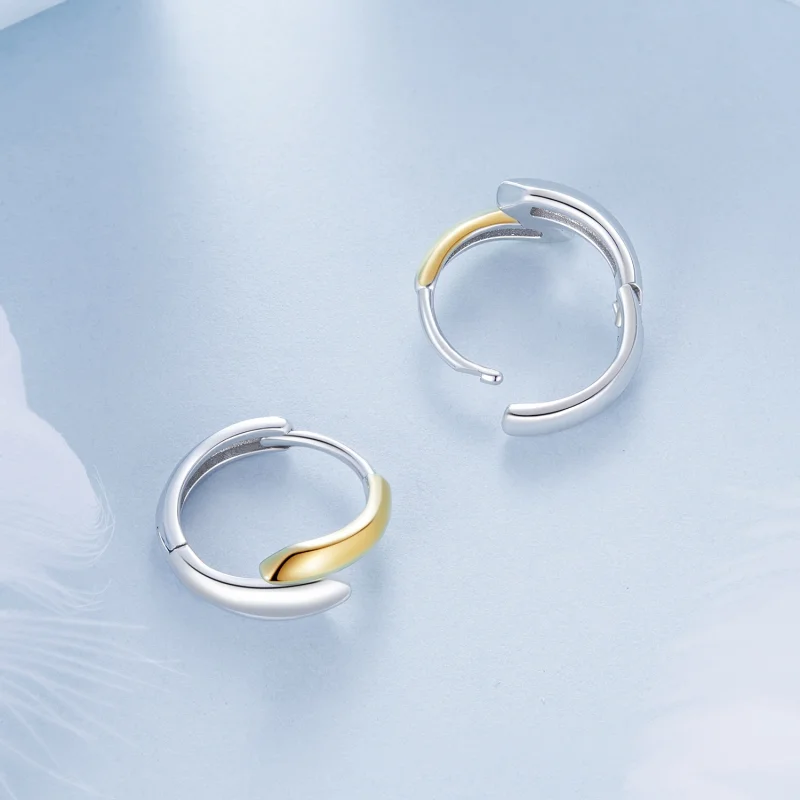 (imagem para) Brincos PANDORA Style Two-tone - BSE1021 - Visualizar 4