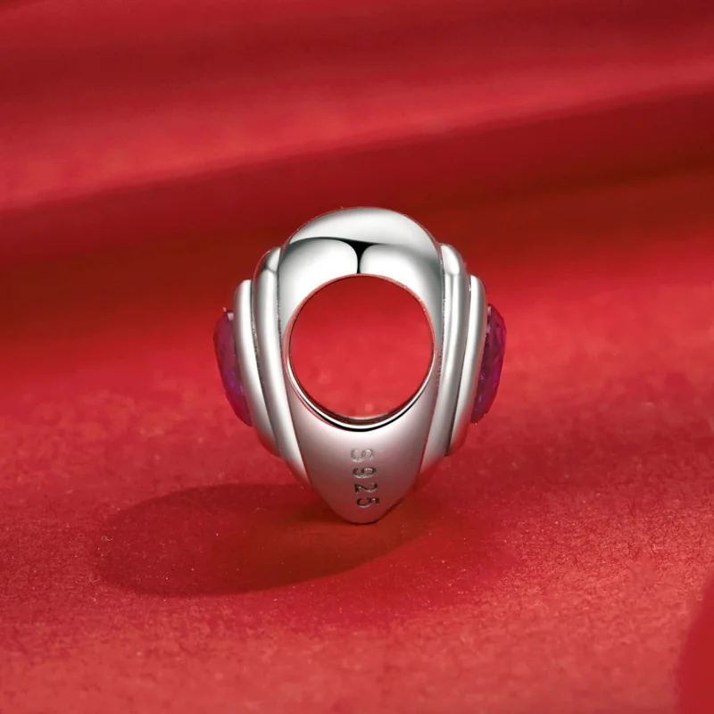 (imagem para) Charm Clássico de Coração Amoroso com Auréola PANDORA Style - SCC2776 - Visualizar 3