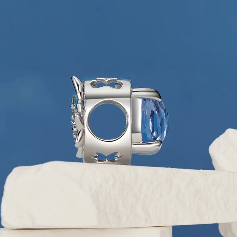 (imagem para) Charm de Flor Pequena de Delfínio Estilo PANDORA - BSC1029 - Visualizar 9