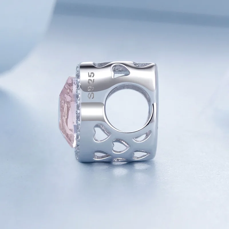 (imagem para) Charm de Gato Rosa Estilo PANDORA - BSC1020 - Visualizar 3
