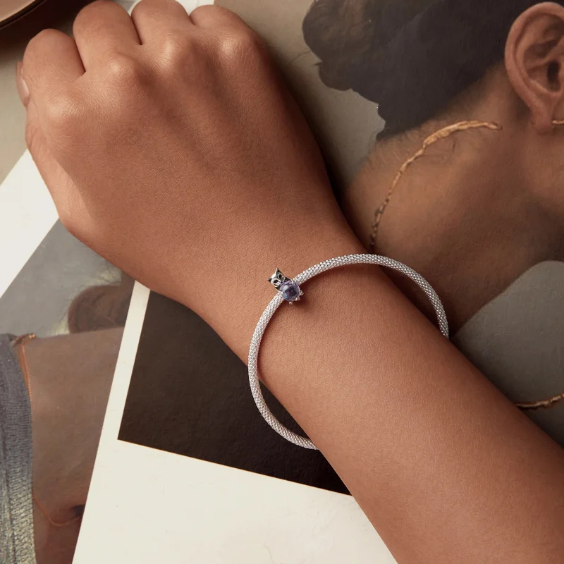 (imagem para) Charm de pedra da sorte no estilo PANDORA - Gato - SCC2796 - Visualizar 6