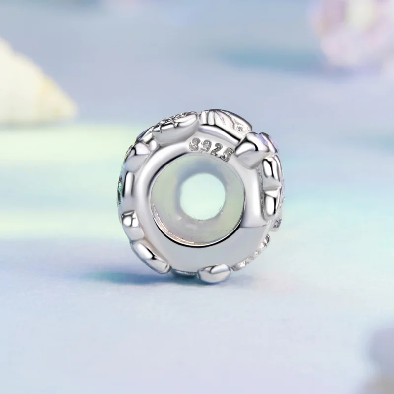 (imagem para) Charm Espaciador de Silicone Oceano Azul Estilo PANDORA - BSC1019 - Visualizar 3