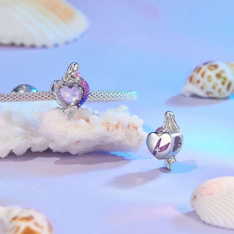 (imagem para) Charm Mermaid Estilo PANDORA - SCC2769 - Visualizar 4