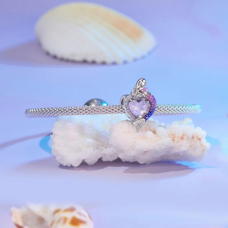 (imagem para) Charm Mermaid Estilo PANDORA - SCC2769 - Visualizar 5