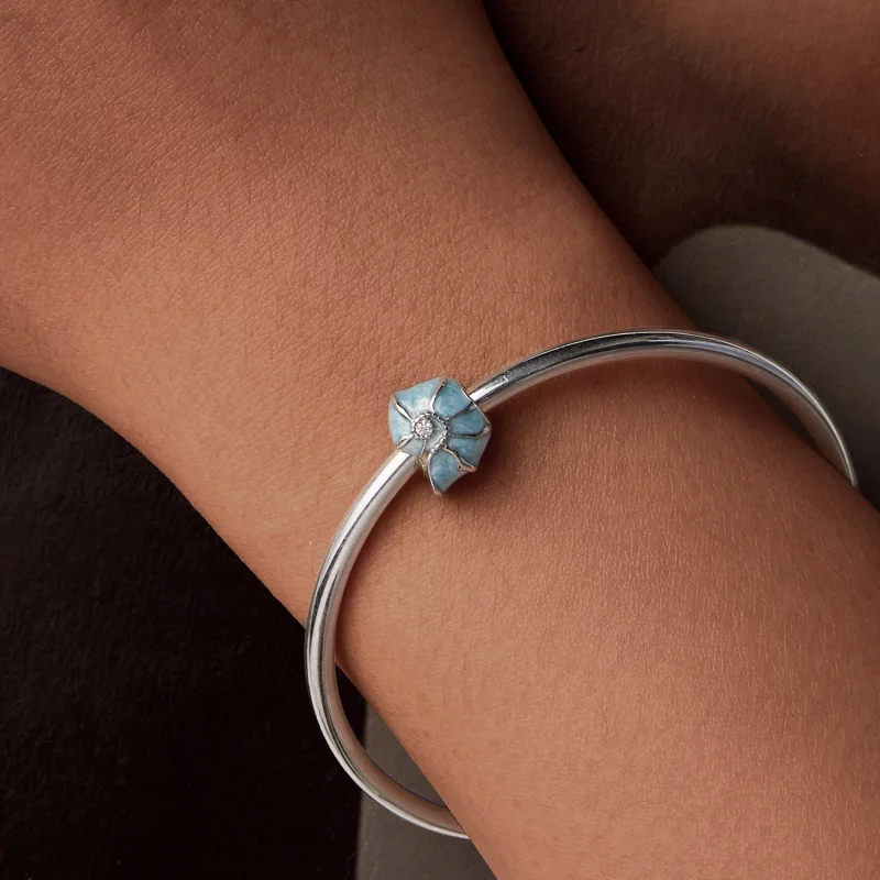 (imagem para) Charm PANDORA Estilo Concha Azul - BSC1018 - Visualizar 7