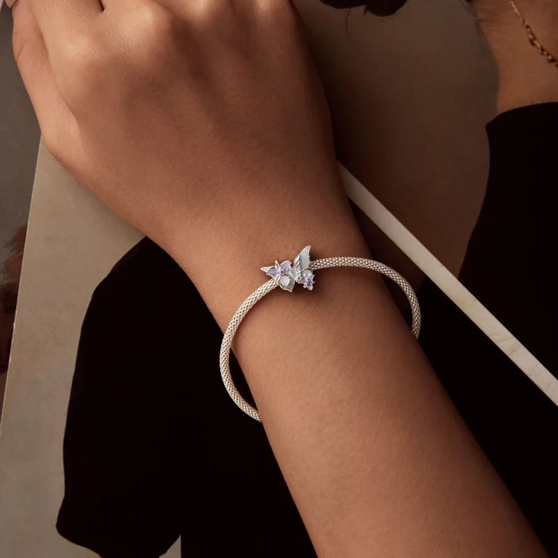 (imagem para) Charm PANDORA Style Borboleta Íris - BSC1030 - Visualizar 6