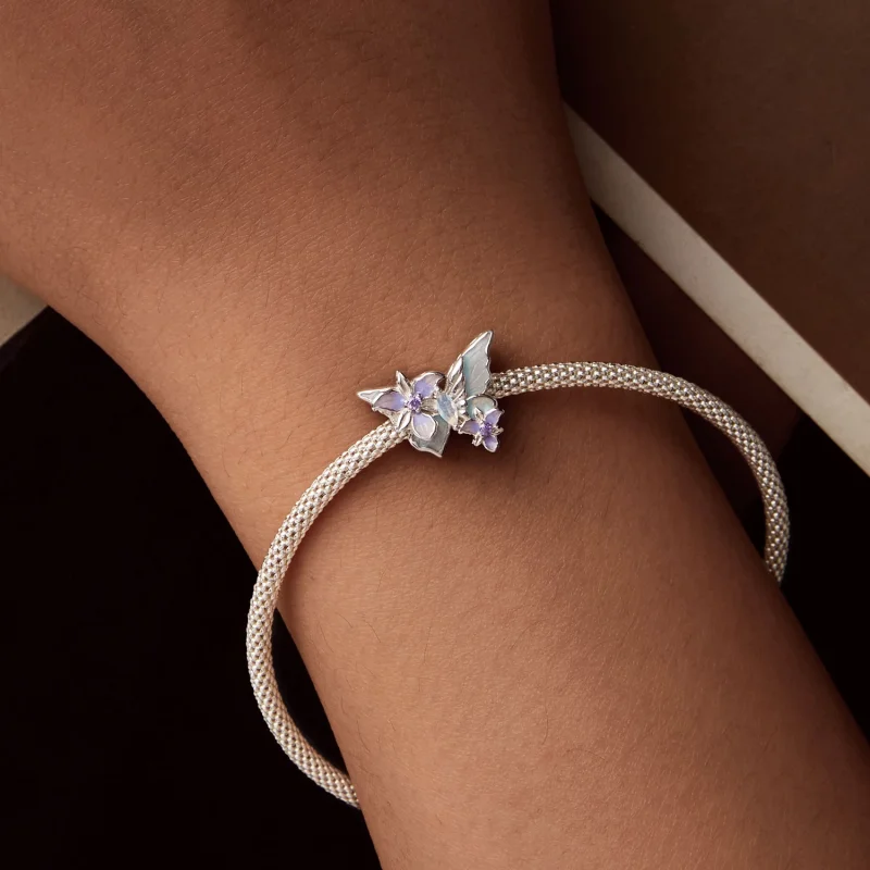 (imagem para) Charm PANDORA Style Borboleta Íris - BSC1030 - Visualizar 7