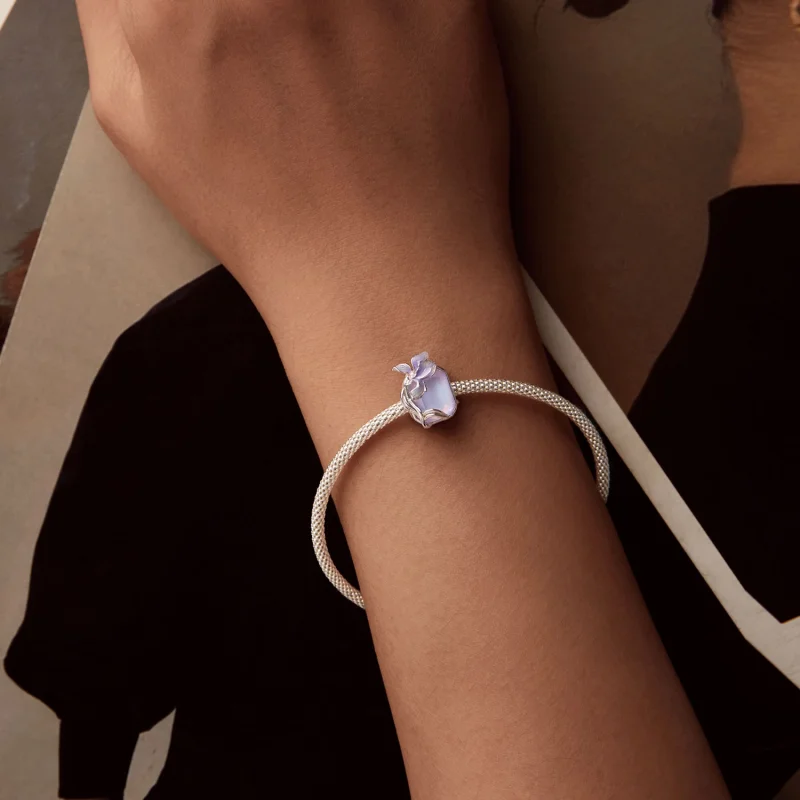 (imagem para) Charm PANDORA Style Crystal Iris - BSC1032 - Visualizar 6