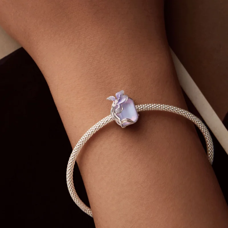 (imagem para) Charm PANDORA Style Crystal Iris - BSC1032 - Visualizar 7