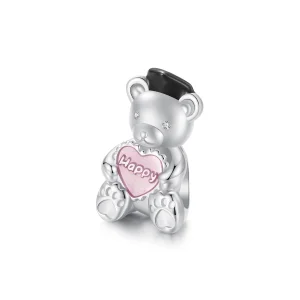 (imagem para) Charm PANDORA Style Urso de Formatura - SCC2838