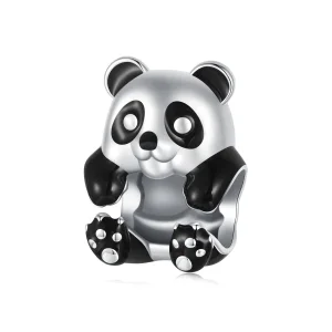 (imagem para) Charm Pingente Panda Estilo PANDORA em prata esterlina - SCC2811