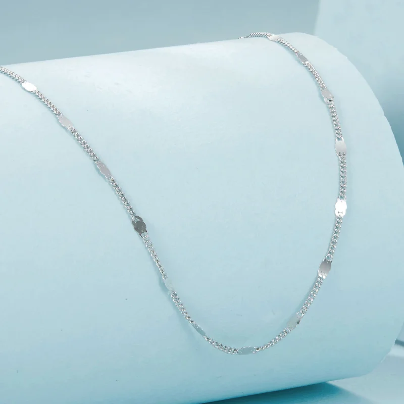 (imagem para) Colar básico cintilante estilo PANDORA - SCA030 - Visualizar 2