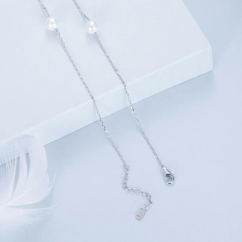 (imagem para) Colar de Gipsófila Estilo PANDORA - BSN389 - Visualizar 5