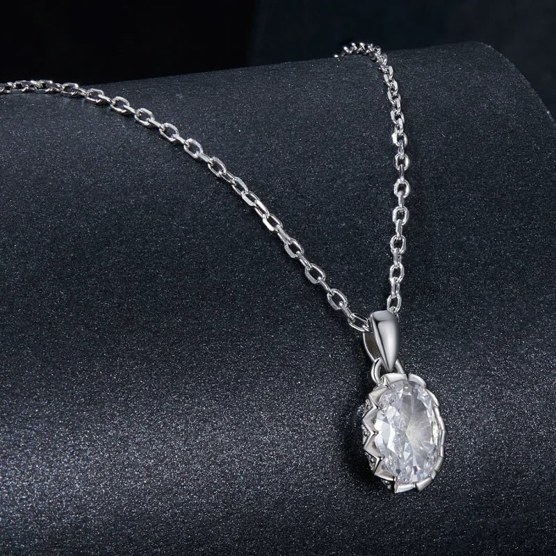 (imagem para) Colar de Moissanita PANDORA Style Brilliant Beauty 1ct (com um certificado) - MS - Visualizar 2