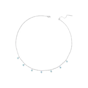 (imagem para) Colar de Turquesa Estilo PANDORA - BSN388