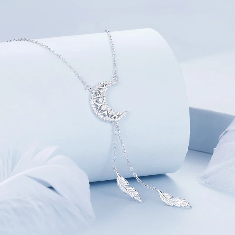 (imagem para) Colar PANDORA Style Lua Apanhador de Sonhos - BSN390 - Visualizar 2