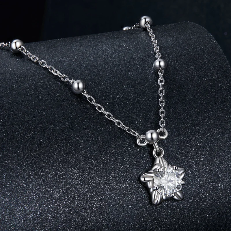 (imagem para) Colar Starlight 0.5ct estilo PANDORA (com um certificado) - MSN036 - Visualizar 2