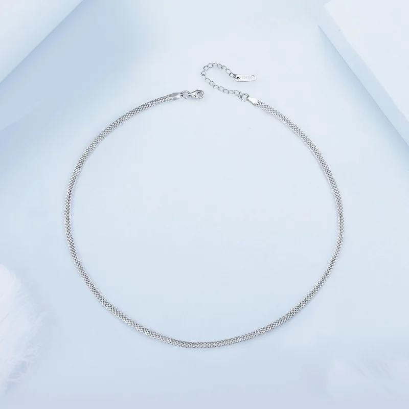 (imagem para) Colar Trançado Estilo PANDORA - BSA009 - Visualizar 3