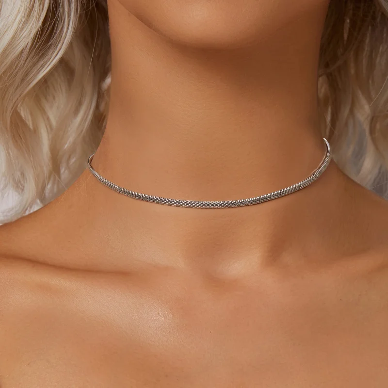 (imagem para) Colar Trançado Estilo PANDORA - BSA009 - Visualizar 4