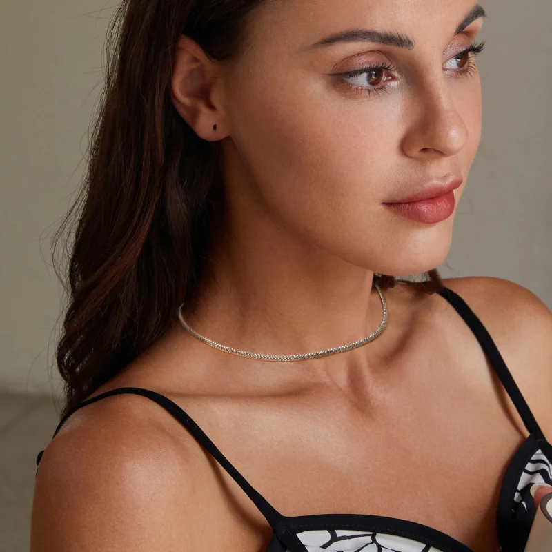 (imagem para) Colar Trançado Estilo PANDORA - BSA009 - Visualizar 5