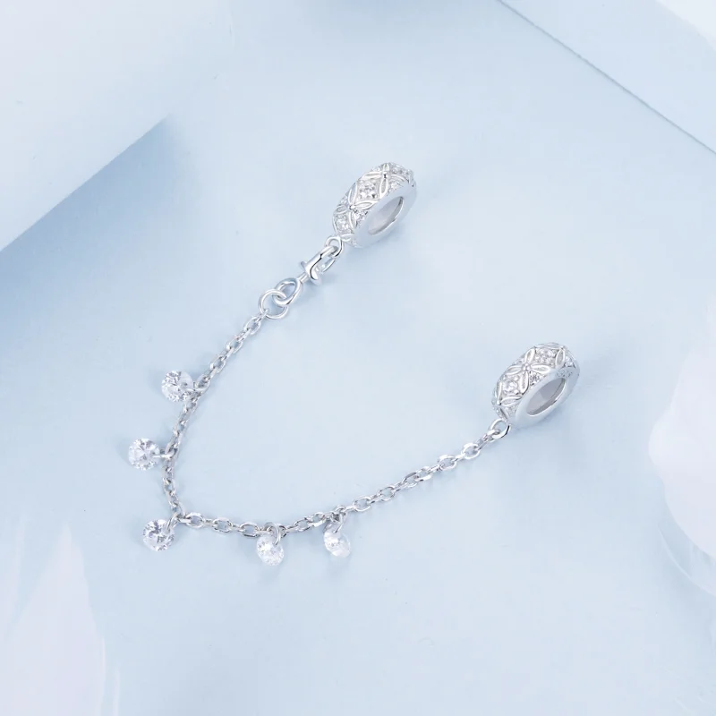 (imagem para) Corrente de segurança de silicone gravada estilo PANDORA - BSC1012 - Visualizar 2