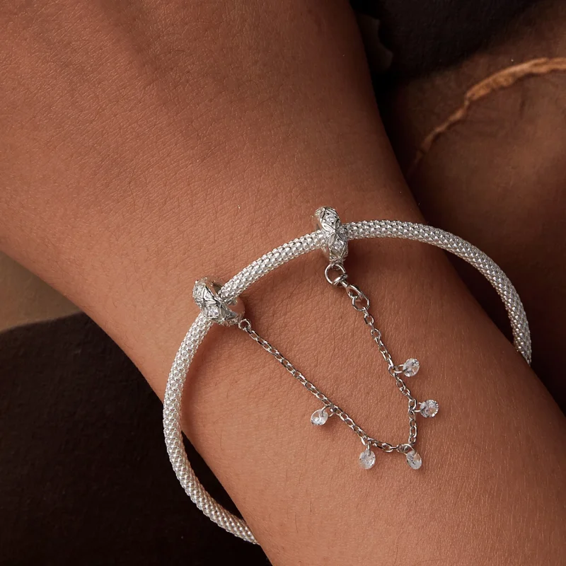 (imagem para) Corrente de segurança de silicone gravada estilo PANDORA - BSC1012 - Visualizar 6