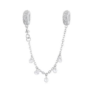 (imagem para) Corrente de segurança de silicone gravada estilo PANDORA - BSC1012