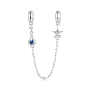 (imagem para) Corrente de Segurança de Silicone Marinha Estilo PANDORA - SCC2806