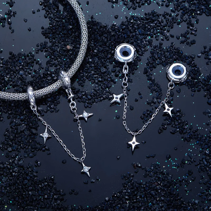 (imagem para) Corrente de Segurança Estilo PANDORA Starburst - SCC2789 - Visualizar 4