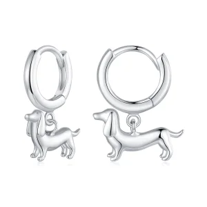 (imagem para) PANDORA Style Grampos de Orelha de Dachshund - SCE1757