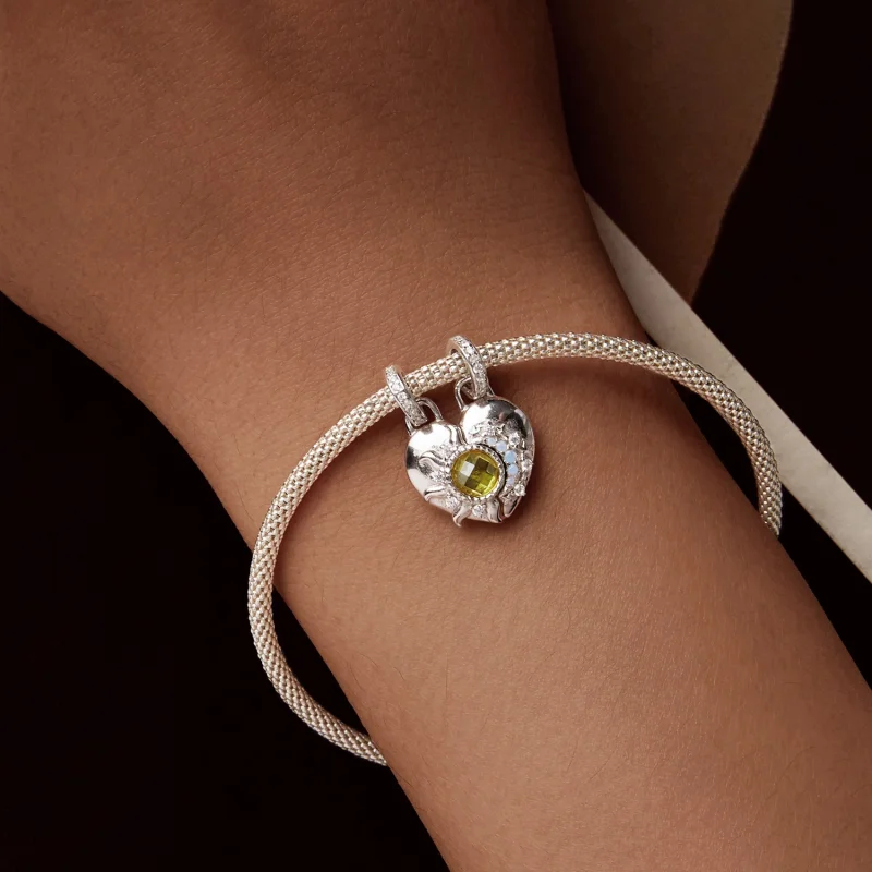 (imagem para) Pingente Amor Sol e Lua Estilo PANDORA - BSC1034 - Visualizar 4