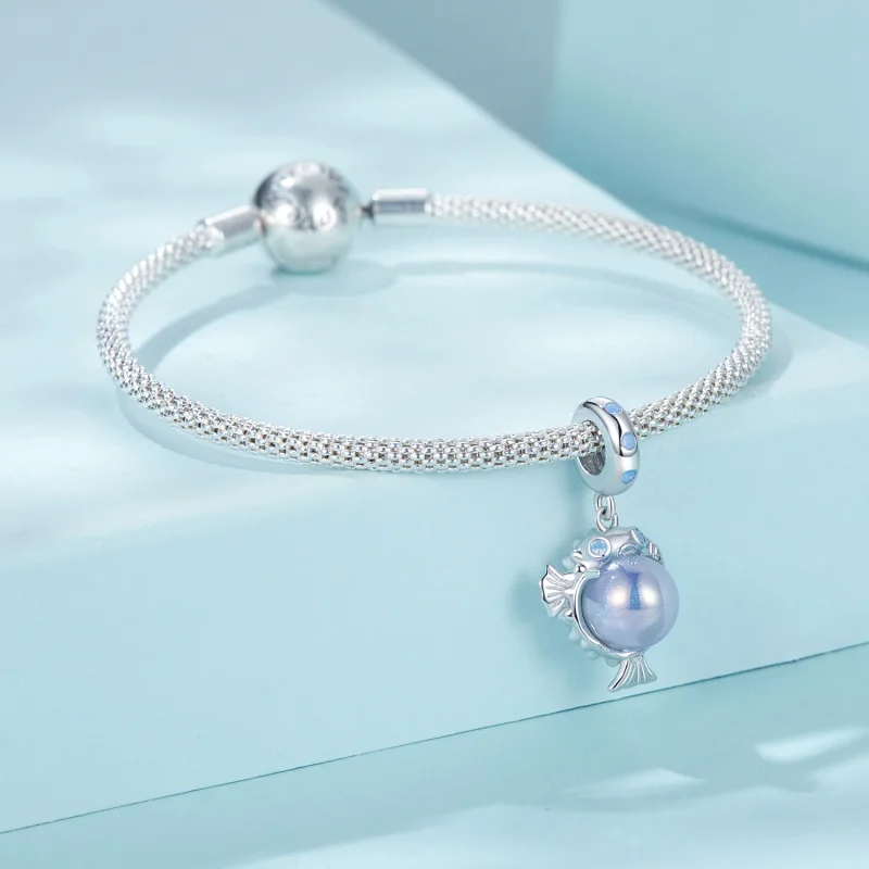 (imagem para) Pingente Bola do Oceano Estilo PANDORA - SCC2798 - Visualizar 4