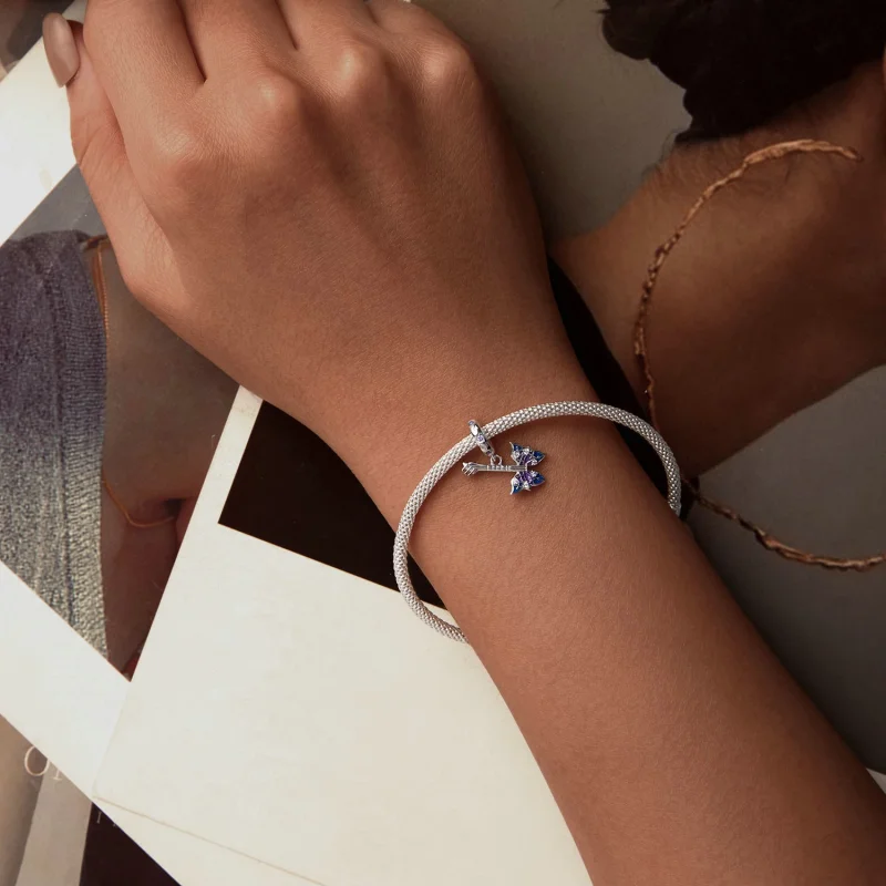 (imagem para) Pingente Estilo PANDORA Borboleta e Baixo - SCC2764 - Visualizar 5