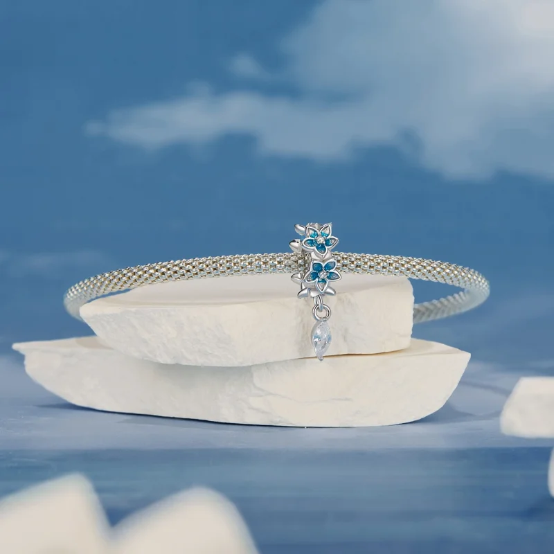 (imagem para) Pingente pequeno de delfínio estilo PANDORA - BSC1028 - Visualizar 4