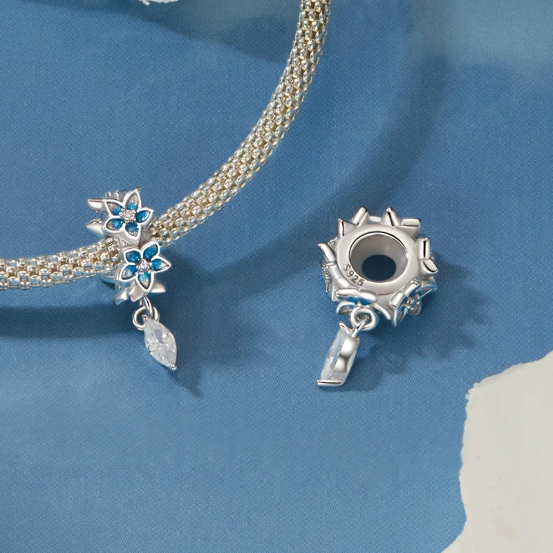 (imagem para) Pingente pequeno de delfínio estilo PANDORA - BSC1028 - Visualizar 5